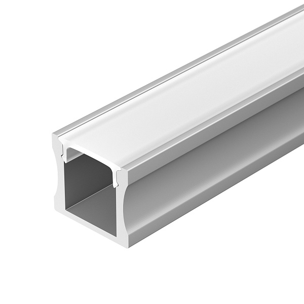 Профиль с экраном ALU-SLIM-H15-2000 ANOD+FROST (Arlight, Алюминий) Lednikoff