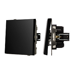 Механизм звонкового выключателя SWT-TENDO-MKR1-PL-BK (230V, 10A) (Arlight, Черный)