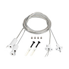 Подвес токопроводящий ARL-2x2m Set WHITE (Pad 15x2mm, 2x20AWG) (Arlight, провод 2x0.5) Lednikoff