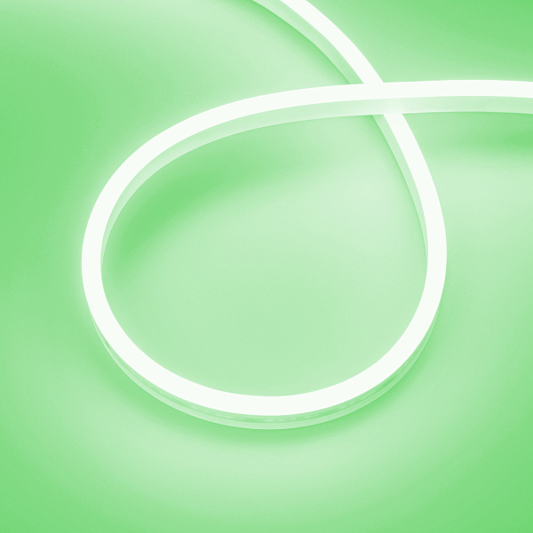 Светодиодная лента герметичная AURORA-PS-A120-12x6mm 24V Green (10 W/m, IP65, 2835, 5m) (Arlight, Силикон, 2 года)