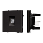 Механизм компьютерной розетки SCT-NOBE-MPC1-SFPL-BK (RJ-45, CAT6) (Arlight, Черный оникс) Lednikoff