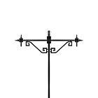 Кронштейн OXOR-SB4-2 BLACK (Arlight, Сталь) Lednikoff