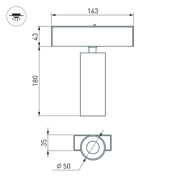 Светильник MAG-SPOT-45-R65-18W Warm3000 (BK, 36 deg, 24V) (Arlight, IP20 Металл, 5 лет)