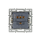 Механизм выключателя двухклавишный непроходной SWT-MK02-PL-BK (250V, 16A) (Arlight, -) Lednikoff