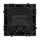 Механизм розетки с быстрой USB зарядкой SCT-NOBE-MUAC-SFPL-FC-BK (65W, QC3) (Arlight, Черный оникс) Lednikoff