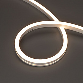 Светодиодная лента герметичная MOONLIGHT-SIDE-A140-12x17mm 24V Warm3000 (9.6 W/m, IP67, 5m, wire x2) (Arlight, Вывод боковой, 3 года)