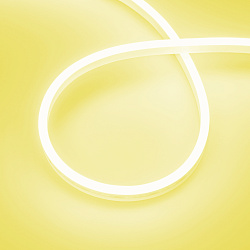 Светодиодная лента герметичная AURORA-PS-A120-12x6mm 24V Yellow (10 W/m, IP65, 2835, 5m) (Arlight, Силикон, 2 года)