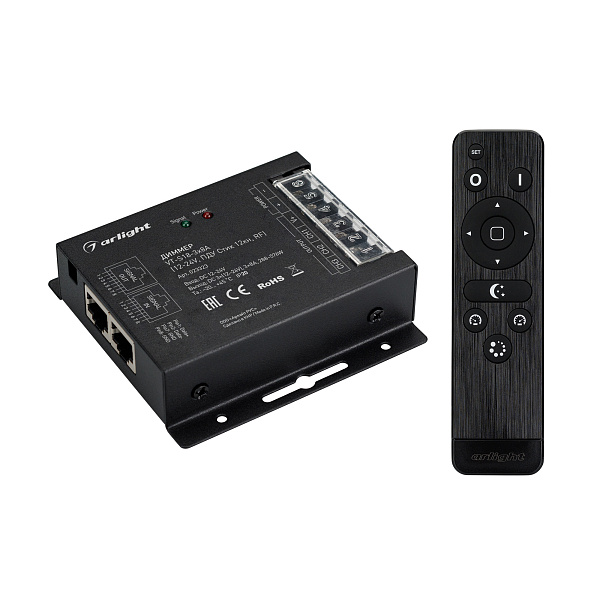 Диммер VT-S18-3x8A (12-24V, ПДУ Стик 12кн, RF) (Arlight, IP20 Металл, 3 года) Lednikoff