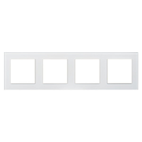 Рамка стеклянная FRM-GLARE-GS-4-WH (Arlight, -) Lednikoff