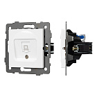 Механизм компьютерной розетки SCT-MPC1-PL-WH-V (RJ-45, CAT6) (Arlight, -) Lednikoff