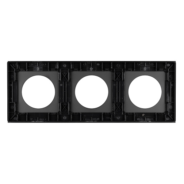 Рамка стеклянная FRM-GLARE-GC-3-BK (Arlight, -) Lednikoff