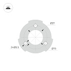 Светильник LGD-SWAMP-BOLL-H100-7W Warm3000 (GR, 93 deg, 230V) (Arlight, IP65 Металл, 3 года) Lednikoff