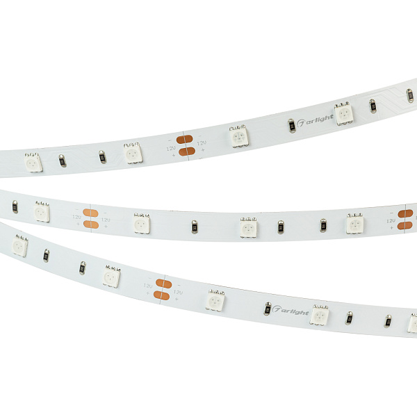 Светодиодная лента RT 2-5000 12V Red (5060, 150 LED, LUX) (Arlight, 7.2 Вт/м, IP20) Lednikoff