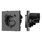 Механизм розетки с USB зарядкой SCT-TENDO-MUAC-SFPL-GR (230V, 16A) (Arlight, Матовый графитовый) Lednikoff