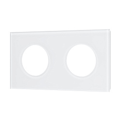 Рамка стеклянная FRM-GLARE-GC-2-WH (Arlight, -)