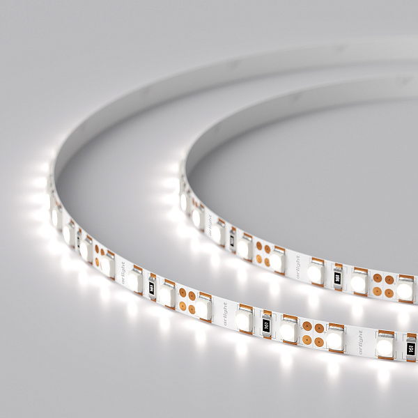 Светодиодная лента RT 2-5000 12V White6000 5mm 2x (3528, 600 LED, LUX) (Arlight, 9.6 Вт/м, IP20) Lednikoff