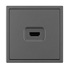 ARL NOBE Розетка HDMI софт-тач серый базальт SCT-MHD1-SFPL-GR (Arlight, -) Lednikoff