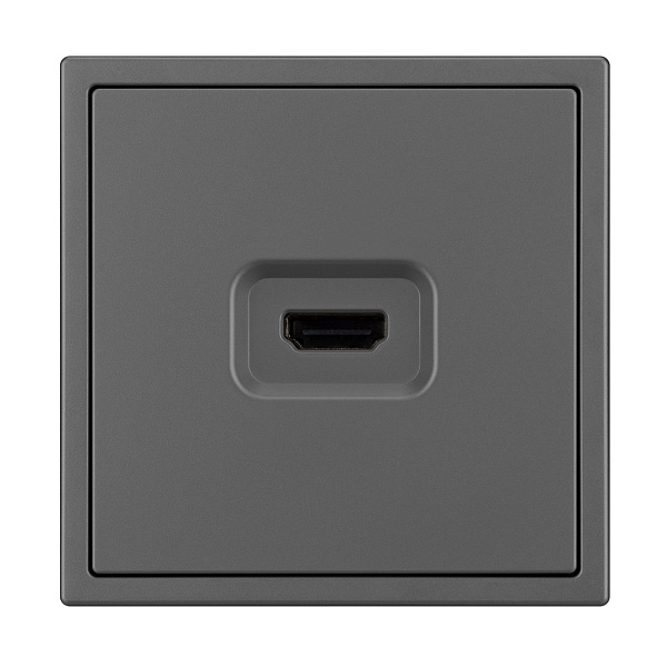 ARL NOBE Розетка HDMI софт-тач серый базальт SCT-MHD1-SFPL-GR (Arlight, -) Lednikoff