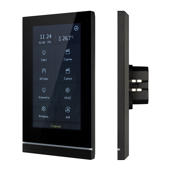 INTELLIGENT ARLIGHT Панель сенсорная KNX-113-51-MULTI-V5-IN (20-30V) (IARL, IP20 Пластик, 2 года) Lednikoff