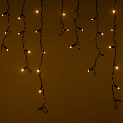 Светодиодная гирлянда ARD-EDGE-CLASSIC-2400x600-BLACK-88LED-FLASH Warm/Warm (230V, 6W) (Ardecoled, IP65)