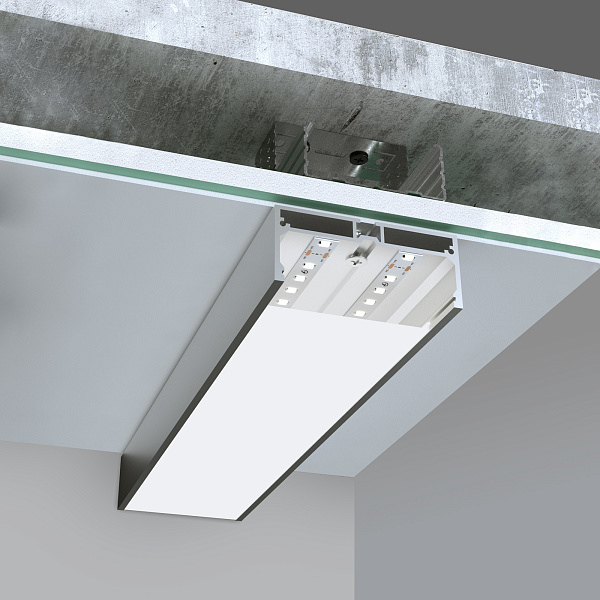 Профиль с экраном SL-LINE-7532-2000 ANOD (Arlight, Алюминий) Lednikoff