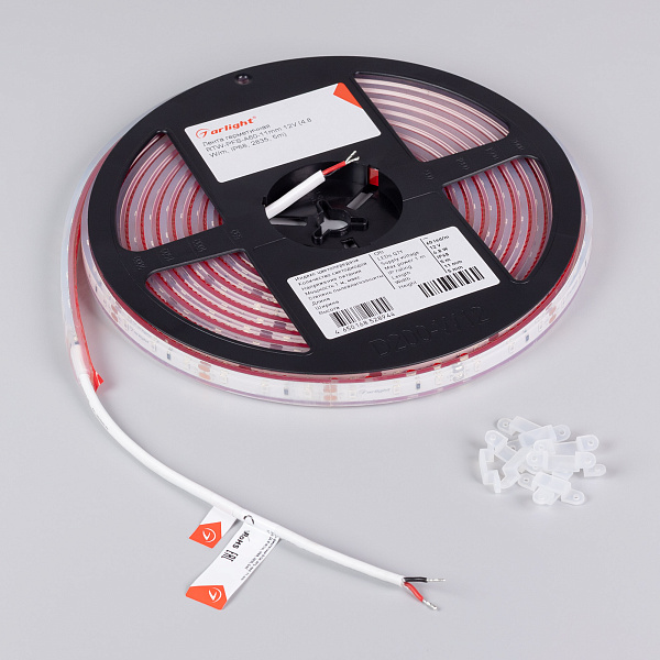 Светодиодная лента герметичная RTW-PFS-A60-11mm 12V Red (4.8 W/m, IP68, 2835, 5m) (Arlight, -) Lednikoff