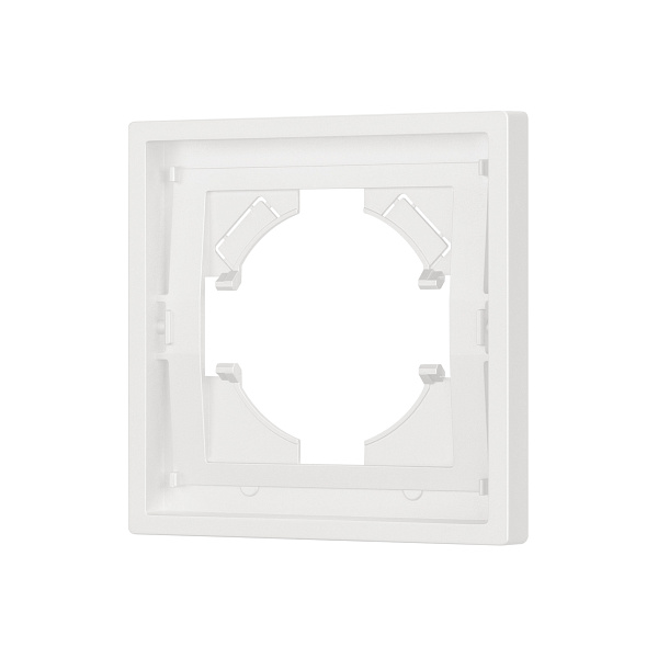 Рамка пластиковая FRM-TENDO-SFPL-1-WH (Arlight, Матовый белый) Lednikoff
