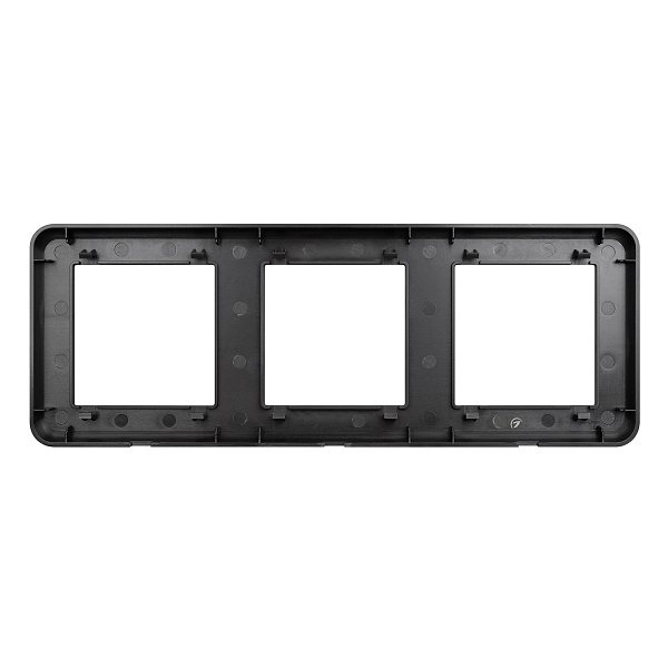 Рамка пластиковая FRM-VERSA-PL-3-BK (Arlight, -) Lednikoff