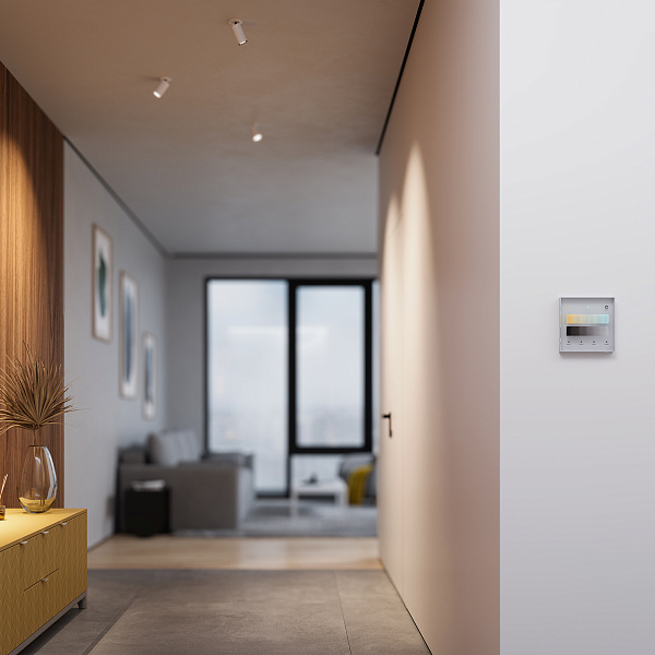 INTELLIGENT ARLIGHT Сенсорная панель SMART-DALI-301-11-1G-4SC-MIX-IN Black (BUS/24V, Touch, 2.4G) (IARL, IP20 Пластик, 5 лет) Lednikoff