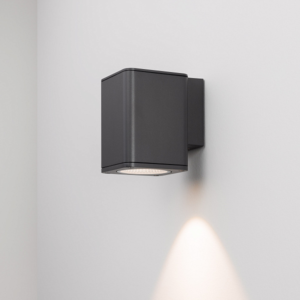 Светильник LGD-EVO-WALL-S100x100-12W Warm3000 (GR, 44 deg, 230V) (Arlight, IP54 Металл, 3 года) Lednikoff
