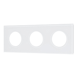 Рамка стеклянная FRM-GLARE-GC-3-WH (Arlight, -)