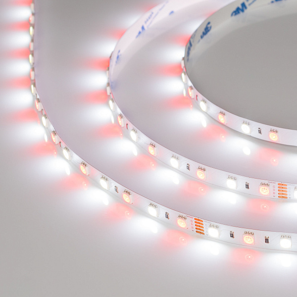 Светодиодная лента RT-B60-10mm 24V RGBW-White (14.4 W/m, IP20, 5m) (Arlight, Открытый) Lednikoff