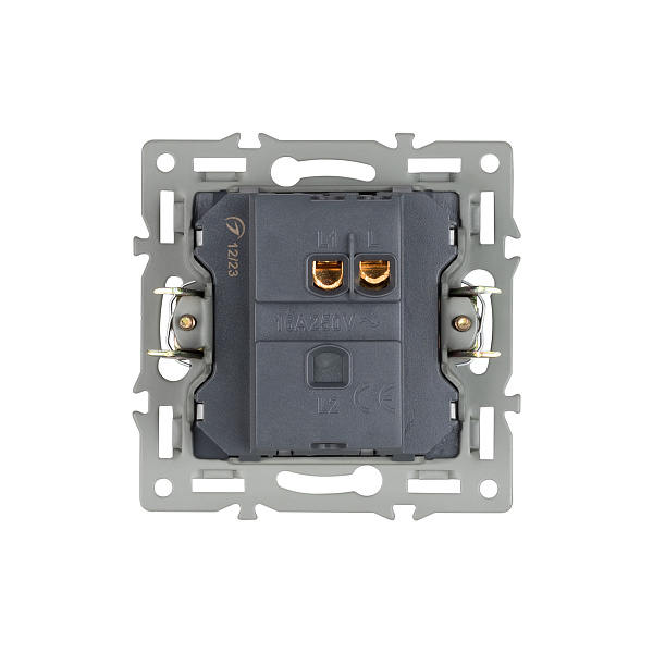 Механизм выключателя одноклавишный непроходной SWT-MK01-PL-BK (250V, 16A) (Arlight, -) Lednikoff