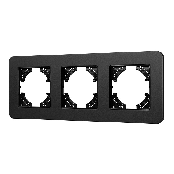 Рамка алюминиевая FRM-AKIRY-SFAL-3-BK (Arlight, -) Lednikoff