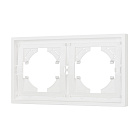 Рамка пластиковая FRM-TENDO-SFPL-2-WH (Arlight, Матовый белый) Lednikoff