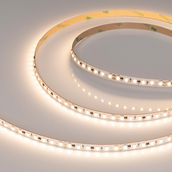 Светодиодная лента IC-A120-8mm 24V Warm3000 (9.6 W/m, IP20, 2835, 10m) (Arlight, стабилизированная) Lednikoff