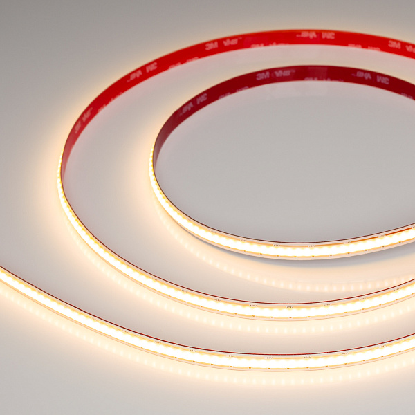 Светодиодная лента COB-X480-10mm 24V Warm2700 (10 W/m, IP20, 5m, FreeCut) (Arlight, Свободная резка) Lednikoff