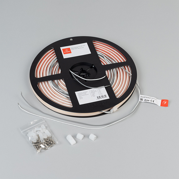 Светодиодная лента герметичная COB-PSW-X480-8mm 24V Warm2400 (6 W/m, IP67, TWP100, 5m) (Arlight, CRI>90) Lednikoff