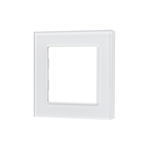 Рамка стеклянная FRM-GLARE-GS-1-WH (Arlight, -) Lednikoff