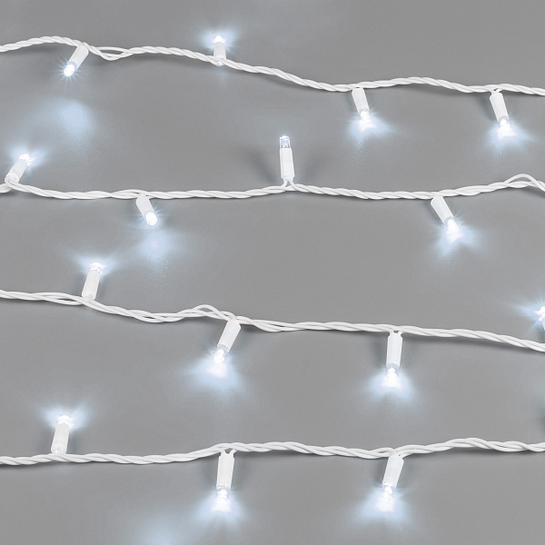 Светодиодная гирлянда ARD-STRING-CLASSIC-10000-WHITE-100LED-FLASH WHITE (230V, 7W) (Ardecoled, IP65) Lednikoff