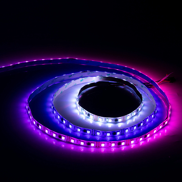Светодиодная лента SPI-5000SE-5060-60 12V Cx3 RGB-Auto (10mm, 13.2W/m, IP65) (Arlight, Закрытый, IP65) Lednikoff