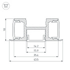 Профиль ARH-TRI-D-2000 ANOD (Arlight, Алюминий) Lednikoff