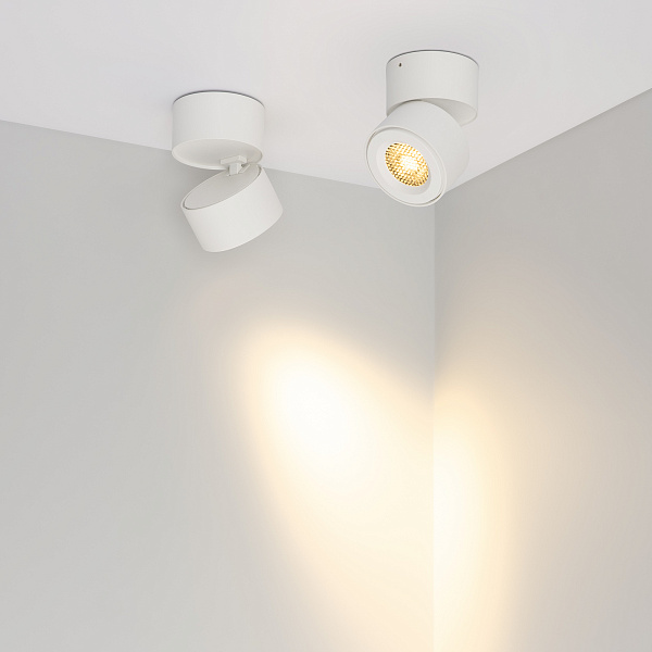 Светильник SP-POINT-SURFACE-R85-12W Warm3200-MIX (WH, 36 deg, 230V) (Arlight, IP20 Металл, 5 лет) Lednikoff