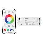 INTELLIGENT ARLIGHT Диммер SMART-SET-PWM-104-52-RGBW-SUF White (12-24V, 4x4A, ПДУ RING 10кн, 2.4G) (IARL, IP20 Пластик, 5 лет) Lednikoff