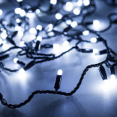 Светодиодная гирлянда ARD-STRING-CLASSIC-10000-BLACK-100LED-MILK-FLASH White (230V, 7W) (Ardecoled, IP65)