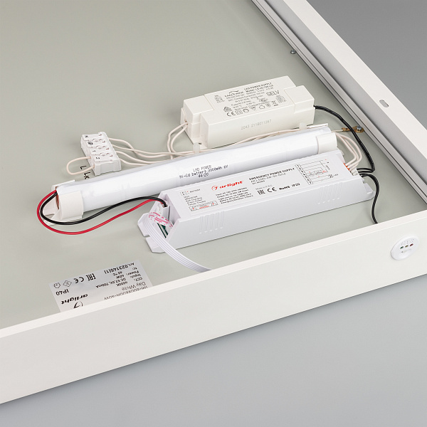 Панель IM-EMERGENCY-2H-S600x600-45W White6000 (WH, 120 deg, 230V) (Arlight, IP40 Металл, 2 года) Lednikoff