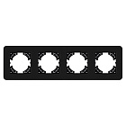 Рамка стеклянная FRM-OMALI-SFGS-4-BK (Arlight, -) Lednikoff