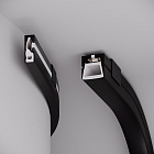 Силиконовый профиль WPH-FLEX-0616-SIDE-S9-5m FULL BLACK (Arlight, Силикон) Lednikoff