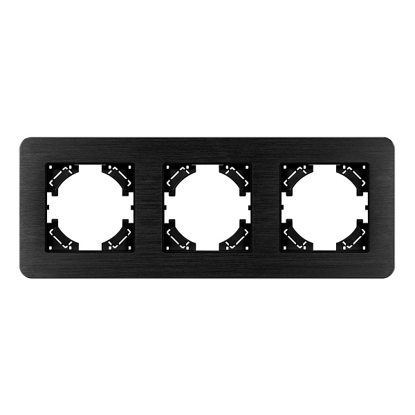 Рамка алюминиевая FRM-AKIRY-AL-3-BK (Arlight, -) Lednikoff