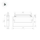 Светильник MAG-ORIENT-FLAT-FOLD-S230-12W Warm3000 (BK, 80 deg, 48V DALI) (Arlight, IP20 Металл, 5 лет)